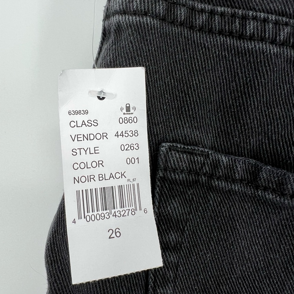 PACSUN BLACK HIGH RISE STRAIGHT RIPPED JEANS - Picture 6 of 10